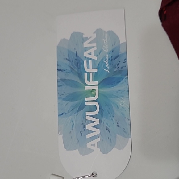 NWT Awuliffan Burgundy Floral Tunic size XXL - Picture 5 of 9